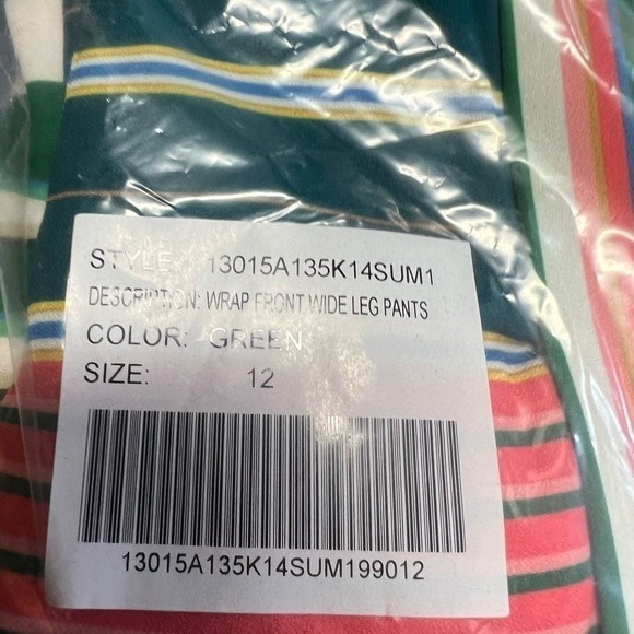 NWT‎ Marée Pour Toi wrap front wide leg pants size 12 - Picture 6 of 8